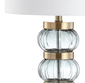 Linna 27.5" Glass/Metal Table Lamp - JONATHAN Y